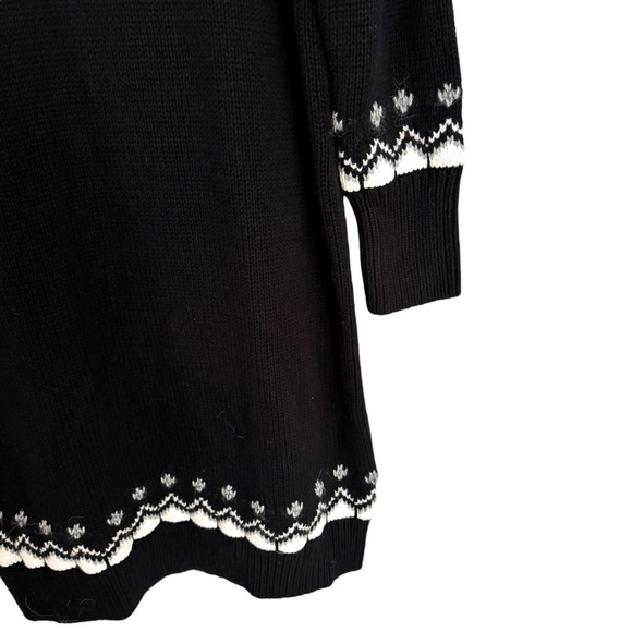 Loft Off Shoulder Fair Isle Sweater Dress Size Large NWT - Picture 4 of 10